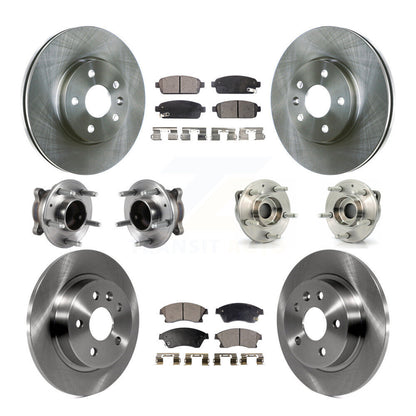 Kit de plaquettes de Rotor de frein, roulement de moyeu avant et arrière (10 pièces) pour moteur à gaz Chevrolet Cruze