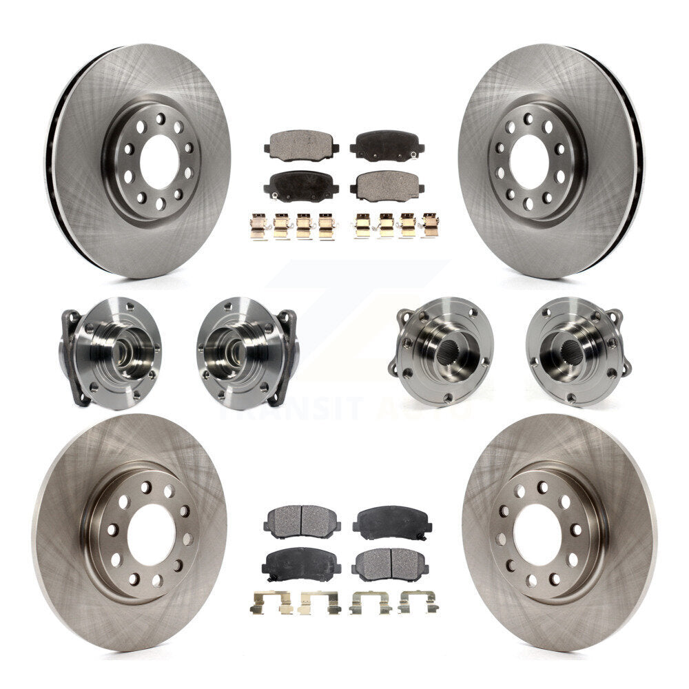 Kit de plaquettes de Rotor de frein, roulement de moyeu avant et arrière (10 pièces) pour Chrysler 200 FW 2015 – 2017