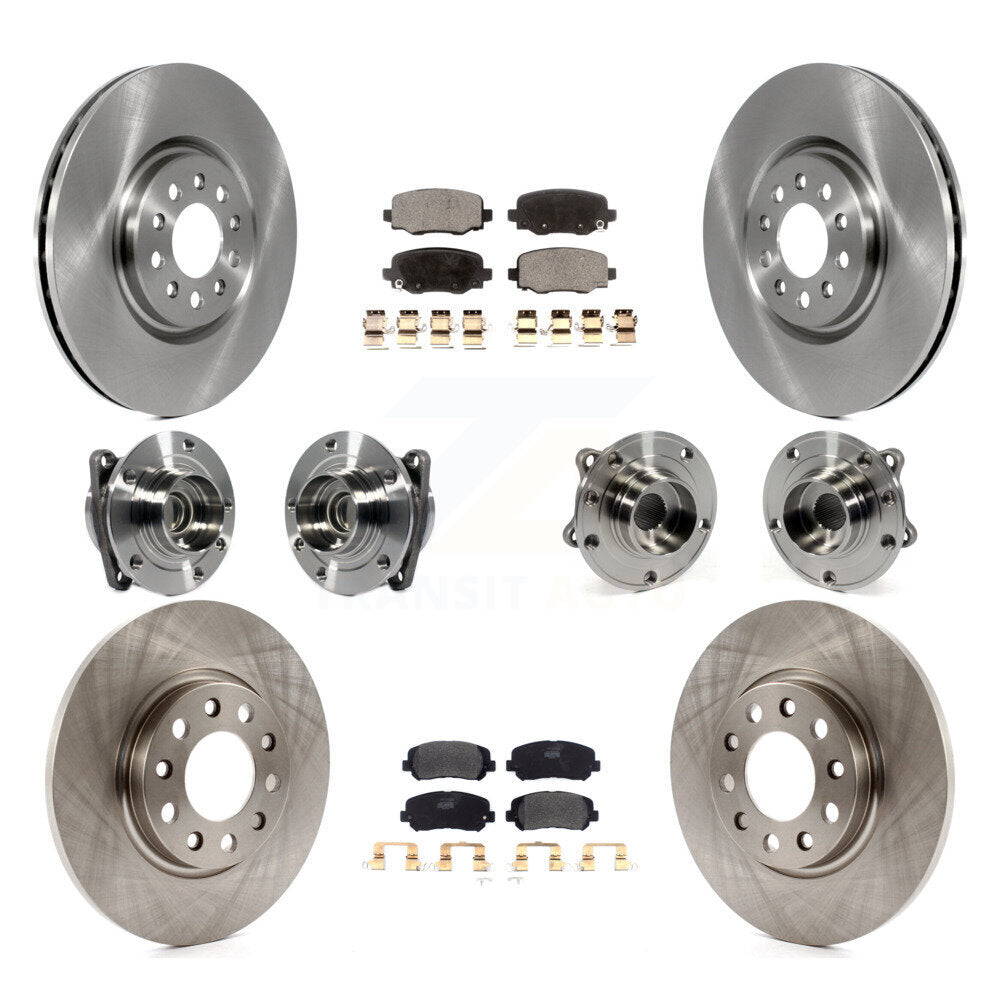 Kit de plaquettes de Rotor de frein, roulement de moyeu avant et arrière (10 pièces) pour Chrysler 200 FW 2015 – 2017