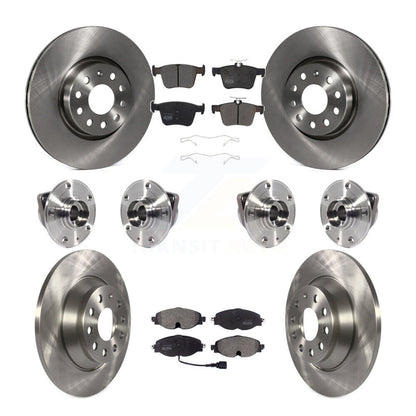 Kit de rotors et plaquettes de frein à disque, roulement de moyeu avant et arrière (10 pièces) pour Audi TT Quattr