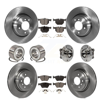 Kit de patins et rotors de frein à disque, roulement de moyeu avant et arrière, 10 pièces, pour BMW 330 2006