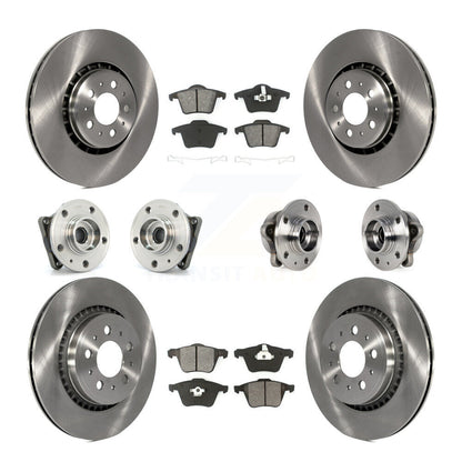 Kit de rotor et de plaquettes de frein avec roulement de moyeu avant et arrière (10 pièces) pour Volvo XC90 AW 2008 – 2014