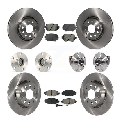Kit de rotors et plaquettes de frein à disque, roulements de moyeu avant et arrière (10 pièces) pour Volkswagen GT