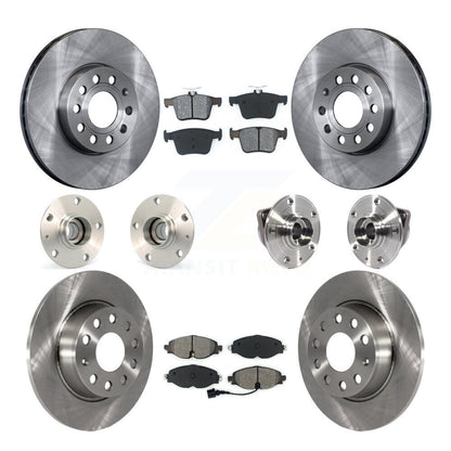 Kit de rotor et de plaquettes de frein à disque, roulement de moyeu avant et arrière (10 pièces) pour Audi A3 2.0 2016