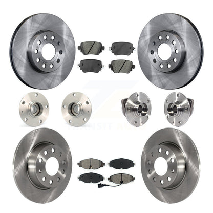Kit de plaquettes de Rotor de frein, roulement de moyeu avant et arrière (10 pièces) pour Volkswagen Golf SportWage