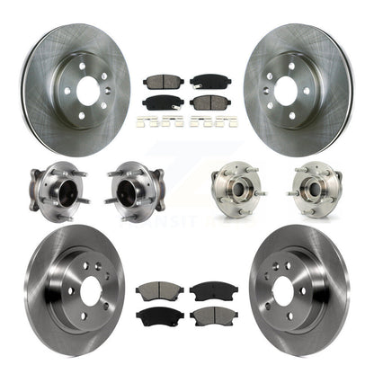 Kit de plaquettes de Rotor de frein, roulement de moyeu avant et arrière (10 pièces) pour moteur à gaz Chevrolet Cruze