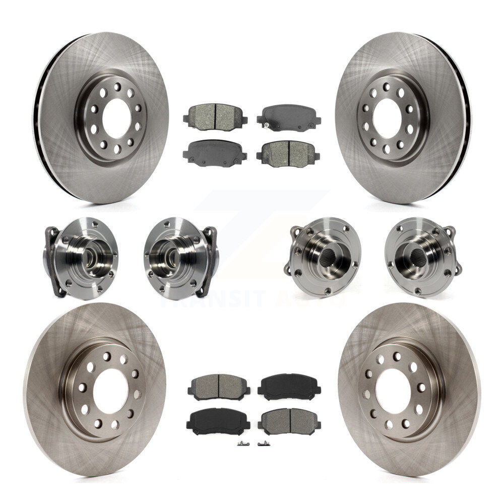 Kit de plaquettes de Rotor de frein, roulement de moyeu avant et arrière (10 pièces) pour Chrysler 200 FW 2015 – 2017
