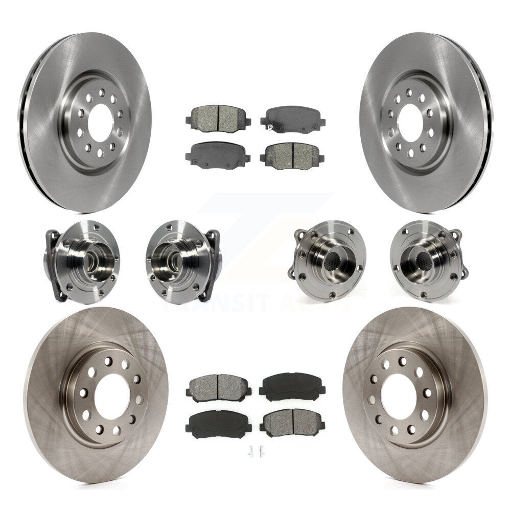 Kit de plaquettes de Rotor de frein, roulement de moyeu avant et arrière (10 pièces) pour Chrysler 200 FW 2015 – 2017