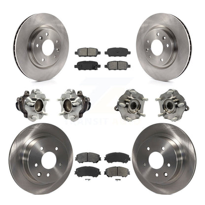 Kit de plaquettes de Rotor de frein, roulement de moyeu avant et arrière (10 pièces) pour Nissan Rogue Sport Qashqa