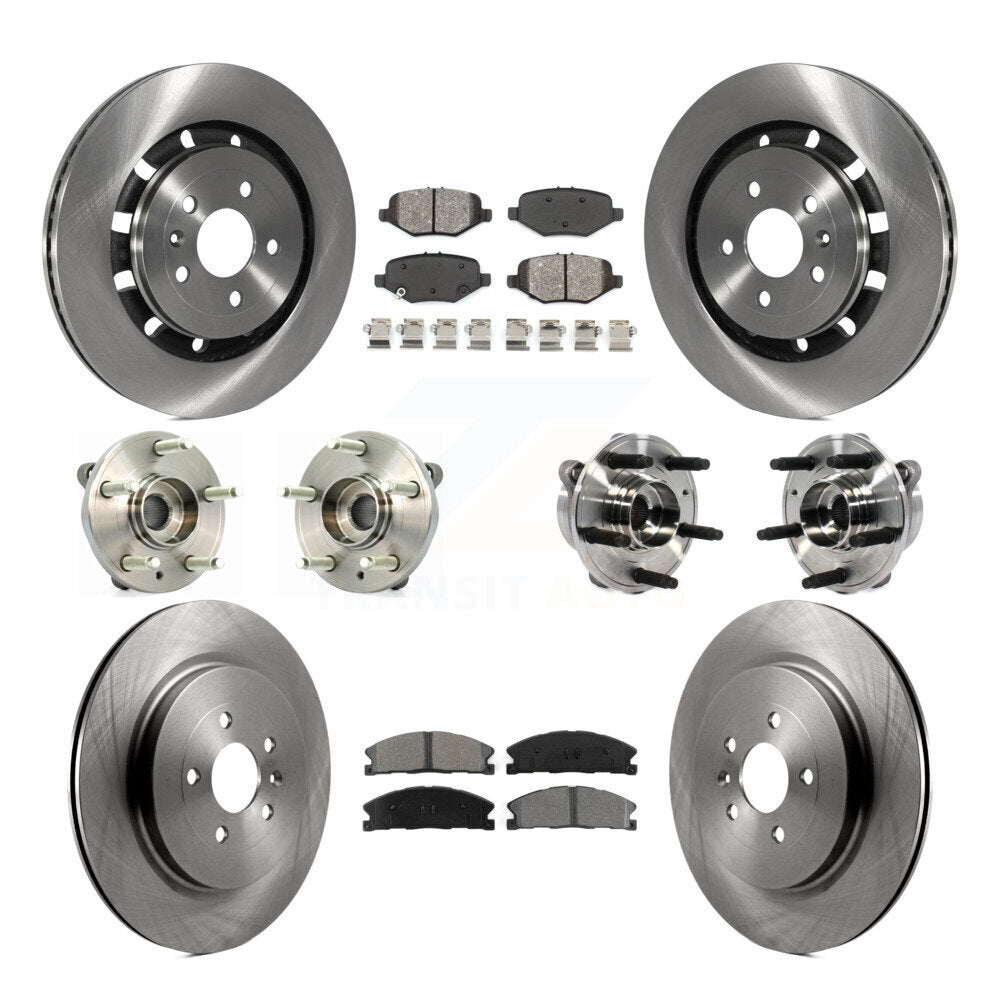 Kit de Rotor et de plaquettes de frein, roulement de moyeu avant et arrière (10 pièces), pour Ford Taurus Police Seda