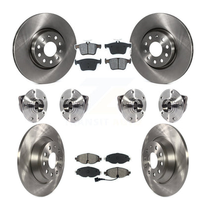 Kit de rotors et plaquettes de frein à disque, roulement de moyeu avant et arrière (10 pièces) pour Audi TT Quattr