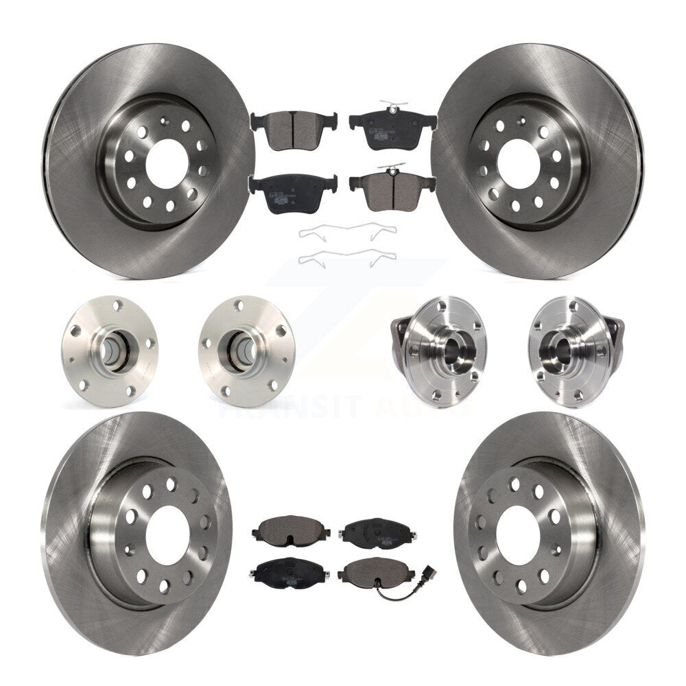 Kit de rotors et plaquettes de frein avec roulement de moyeu avant et arrière (10 pièces) pour Audi A3 Sportback e-tro