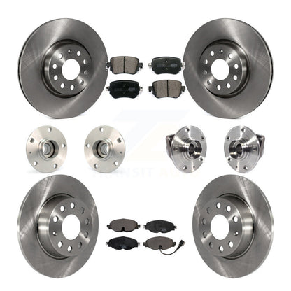 Kit de rotors et plaquettes de frein à disque, roulements de moyeu avant et arrière (10 pièces) pour Volkswagen GT