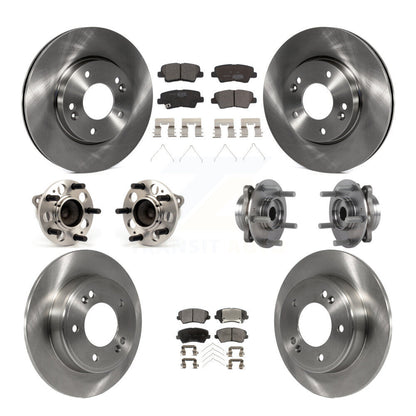 Kit de rotors et plaquettes de frein avec roulement de moyeu avant et arrière (10 pièces) pour Hyundai Elantra G 2017