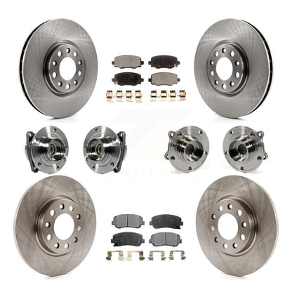 Kit de plaquettes de Rotor de frein, roulement de moyeu avant et arrière (10 pièces) pour Chrysler 200 FW 2015 – 2017