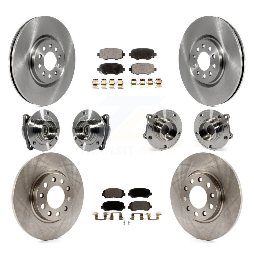 Kit de plaquettes de Rotor de frein, roulement de moyeu avant et arrière (10 pièces) pour Chrysler 200 FW 2015 – 2017