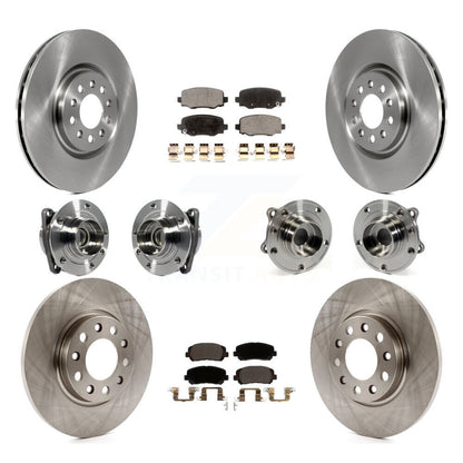 Kit de plaquettes de Rotor de frein, roulement de moyeu avant et arrière (10 pièces) pour Chrysler 200 FW 2015 – 2017