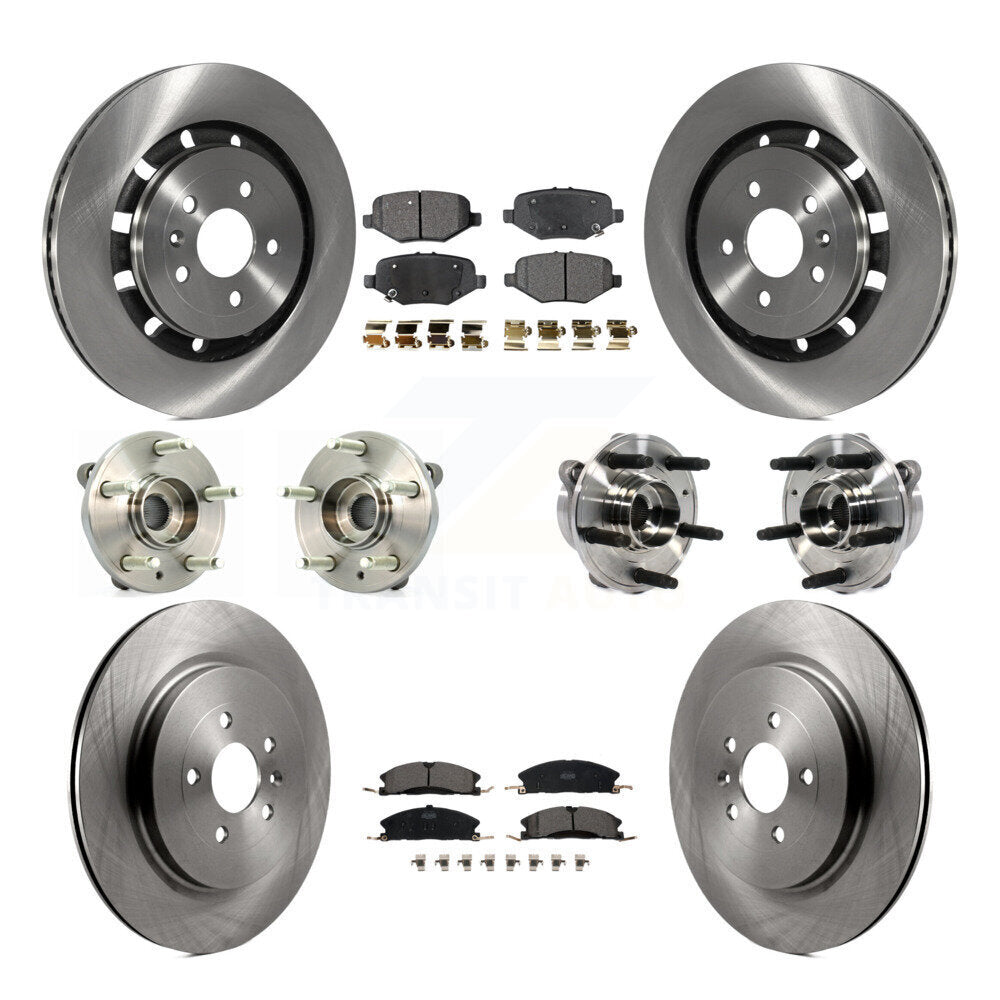 Kit de Rotor et de plaquettes de frein, roulement de moyeu avant et arrière (10 pièces), pour Ford Taurus Police Seda