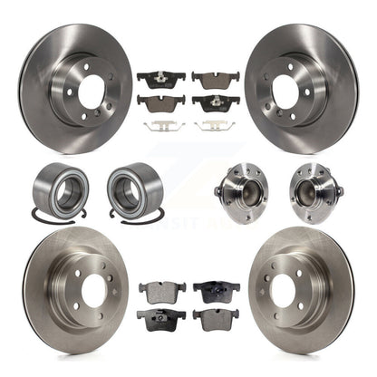 Kit de patins et rotors de frein à disque, roulement de moyeu avant et arrière, 10 pièces, pour BMW 320i 328
