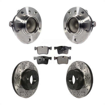 Kit de Rotor et de plaquettes de frein à fente percée, roulement de moyeu avant, pour BMW 328i 320i 228i 428