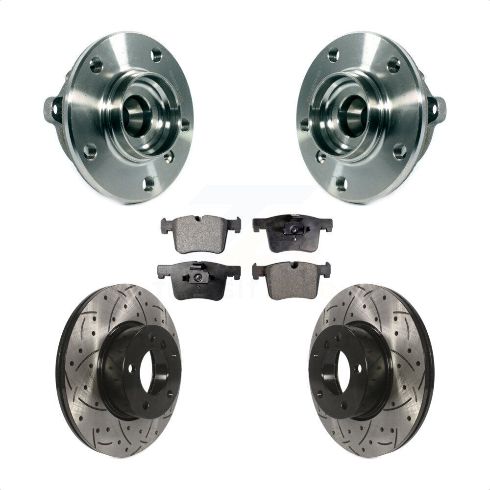 Kit de plaquettes de Rotor de frein, roulement de moyeu avant, fente percée, pour BMW 328i xDrive 320i 228
