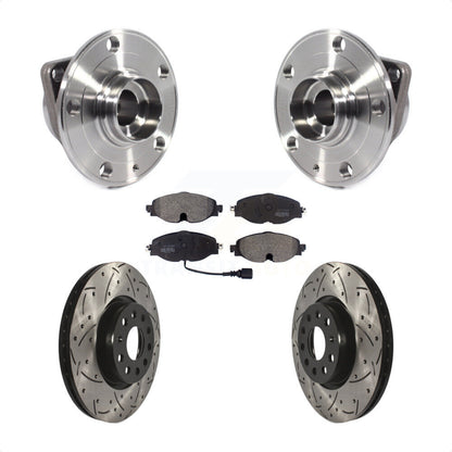 Kit de plaquettes de Rotor de frein, roulement de moyeu avant, fente de perçage, pour Volkswagen Taos GTI Golf A