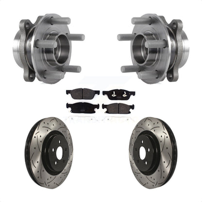 Kit de Rotor et de plaquettes de frein à fente percée, roulement de moyeu avant, pour Ford Fusion Lincoln MK