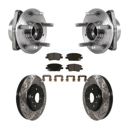 Kit de plaquettes de Rotor de frein, roulement de moyeu avant, fente percée, pour Chevrolet Cruze Volt Bol