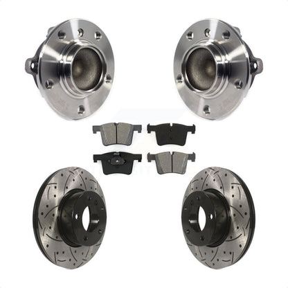 Kit de Rotor et de plaquettes de frein à fente percée, roulement de moyeu avant, pour BMW 328i 320i 228i 428