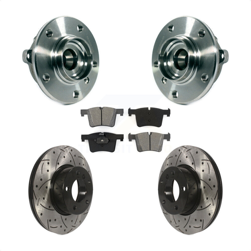 Kit de plaquettes de Rotor de frein, roulement de moyeu avant, fente percée, pour BMW 328i xDrive 320i 228