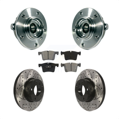 Kit de plaquettes de Rotor de frein, roulement de moyeu avant, fente percée, pour BMW 328i xDrive 320i 228