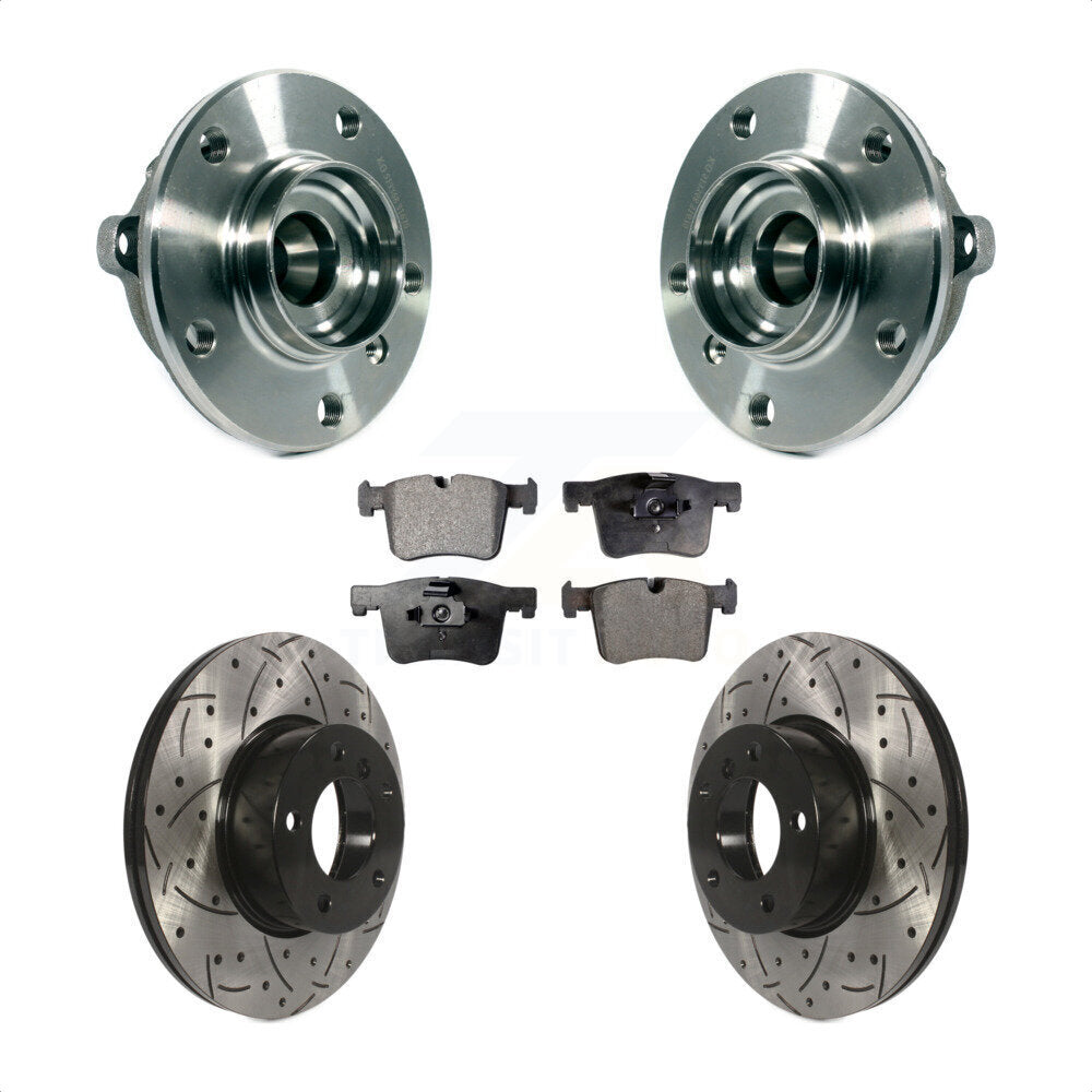 Kit de plaquettes de Rotor de frein, roulement de moyeu avant, fente percée, pour BMW 328i xDrive 320i 228