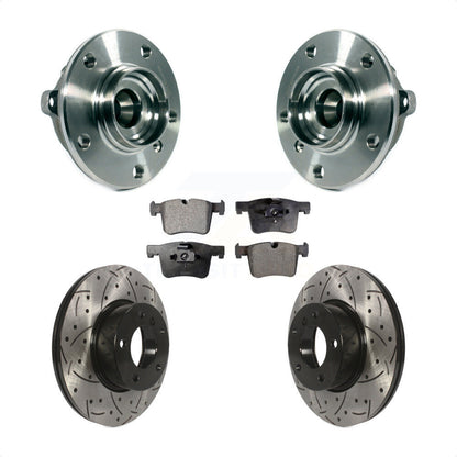 Kit de plaquettes de Rotor de frein, roulement de moyeu avant, fente percée, pour BMW 328i xDrive 320i 228