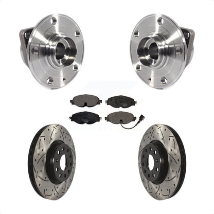 Kit de plaquettes de Rotor de frein, roulement de moyeu avant, fente de perçage, pour Volkswagen Taos GTI Golf A