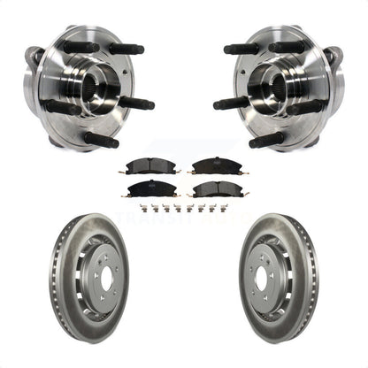 Kit de plaquettes de Rotor de frein enduites de roulement de moyeu avant, pour Ford Taurus Police Intercepto