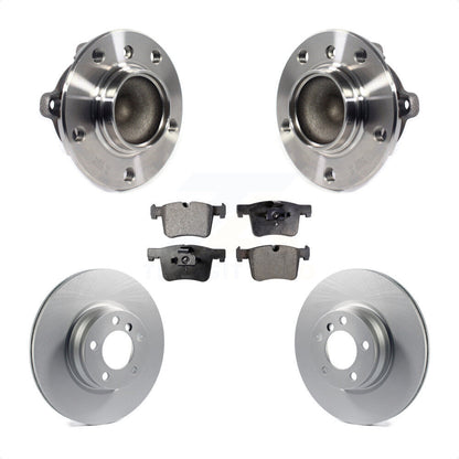 Ensemble de roulement de moyeu avant, Rotor de frein à disque revêtu et Kit de plaquettes pour BMW 328i 330
