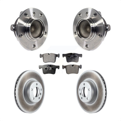 Kit de rotors et plaquettes de frein à disque enduits d'assemblage de roulement de moyeu avant pour BMW 335i