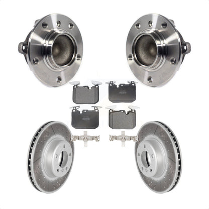 Kit de plaquettes de Rotor de frein enduit de roulement de moyeu avant, pour BMW 335i 328i 228i 435i M240i
