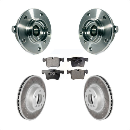 Ensemble de roulement de moyeu avant, Rotor de frein revêtu et Kit de plaquettes pour BMW 335i xDrive G