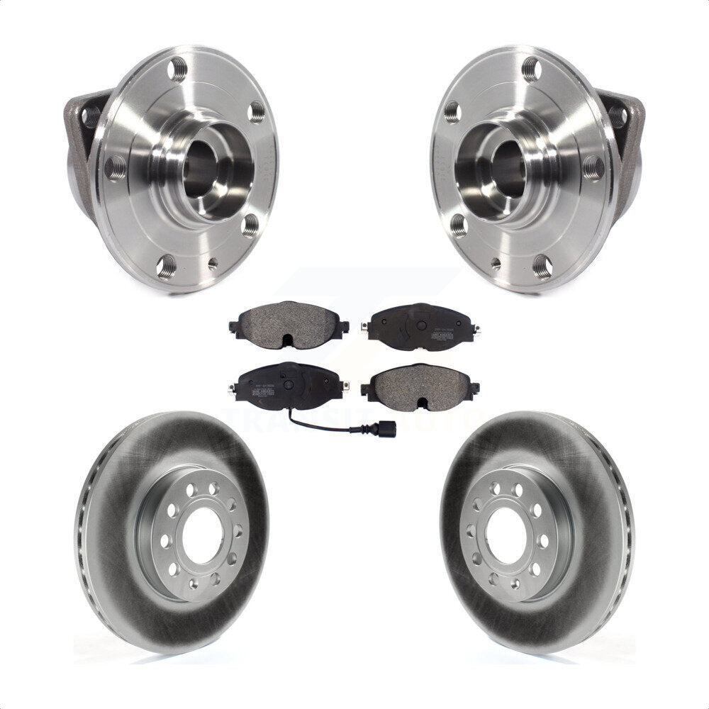 Kit de plaquettes de Rotor de frein enduit de roulement de moyeu avant, pour Volkswagen Jetta Taos Golf Aud