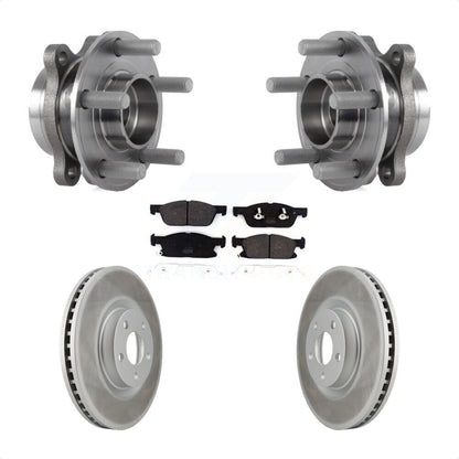 Ensemble de roulement de moyeu avant, Rotor de frein et plaquettes revêtus, Kit pour Lincoln Continenta