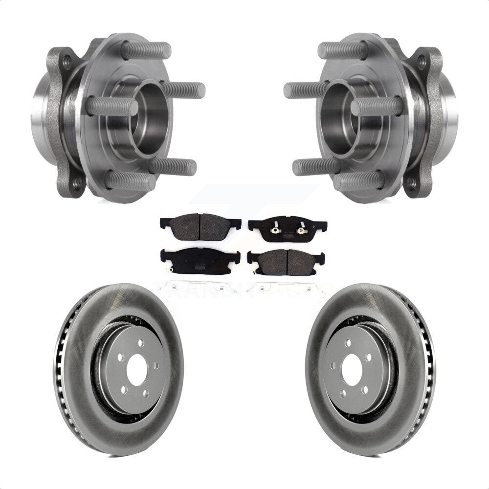 Kit de plaquettes de Rotor de frein, ensemble de roulements de moyeu avant, pour Ford Fusion Lincoln MK