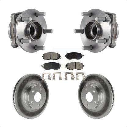Ensemble de roulement de moyeu avant, Rotor de frein à disque revêtu et Kit de plaquettes pour Subaru Imprez