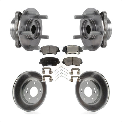 Kit de Rotor et de plaquettes de frein revêtus de roulement de moyeu avant, pour Hyundai Veloster Elantra G