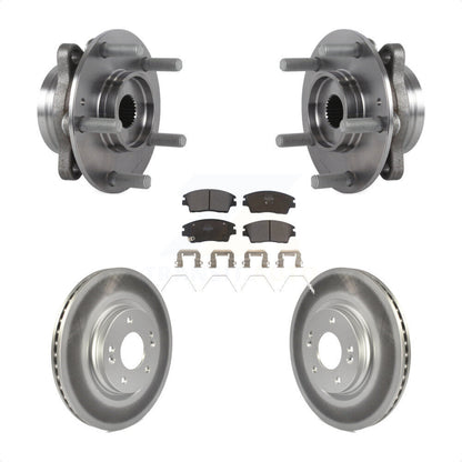 Kit de plaquettes de rotor de frein revêtues de roulement de moyeu avant, pour Hyundai Elantra 2017 2020 1.6