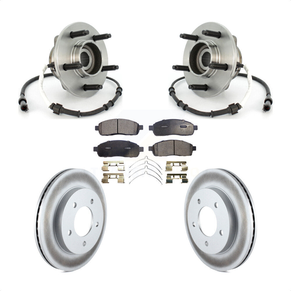 Kit de plaquettes de Rotor de frein, roulement de moyeu avant, pour Ford F-150 2004, avec roue à 5 écrous