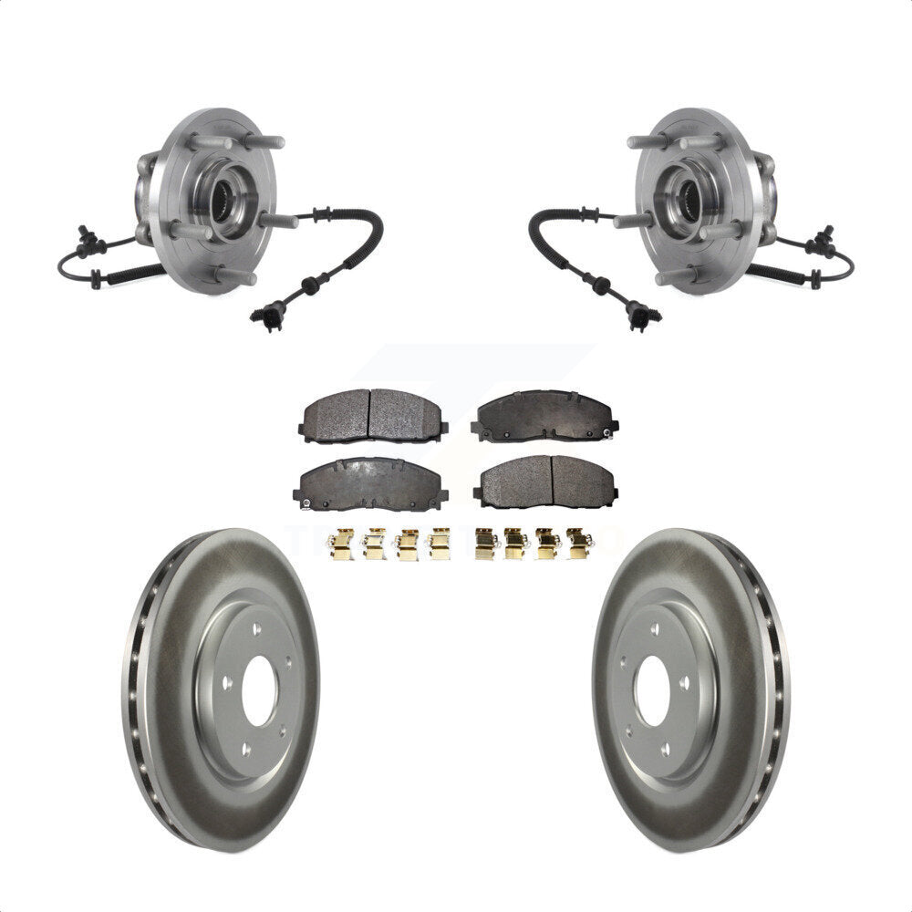 Kit de plaquettes de Rotor de frein enduit de roulement de moyeu avant, pour Chrysler Pacifica Grand Carava