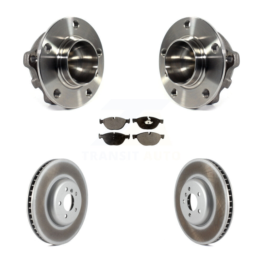 Kit de plaquettes de Rotor de frein enduit d'assemblage de roulement de moyeu avant pour BMW 750i 550i GT 750L