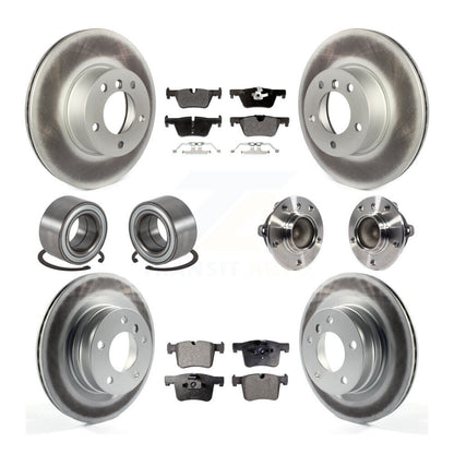 Kit de chaussures de plaquettes de Rotor de frein enduites de roulement de moyeu avant et arrière (10 pièces) pour BMW 320i 328