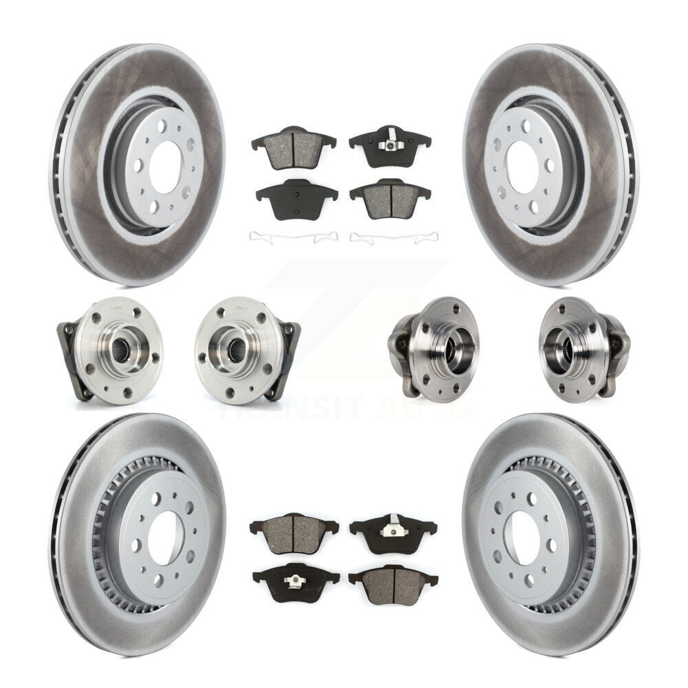 Kit de plaquettes de rotor de frein, roulement de moyeu avant et arrière (10 pièces) pour Volvo XC90 AW 08-14